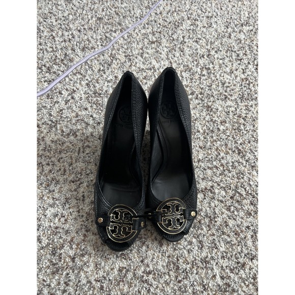 Tory Burch Black Pebele Leather 4